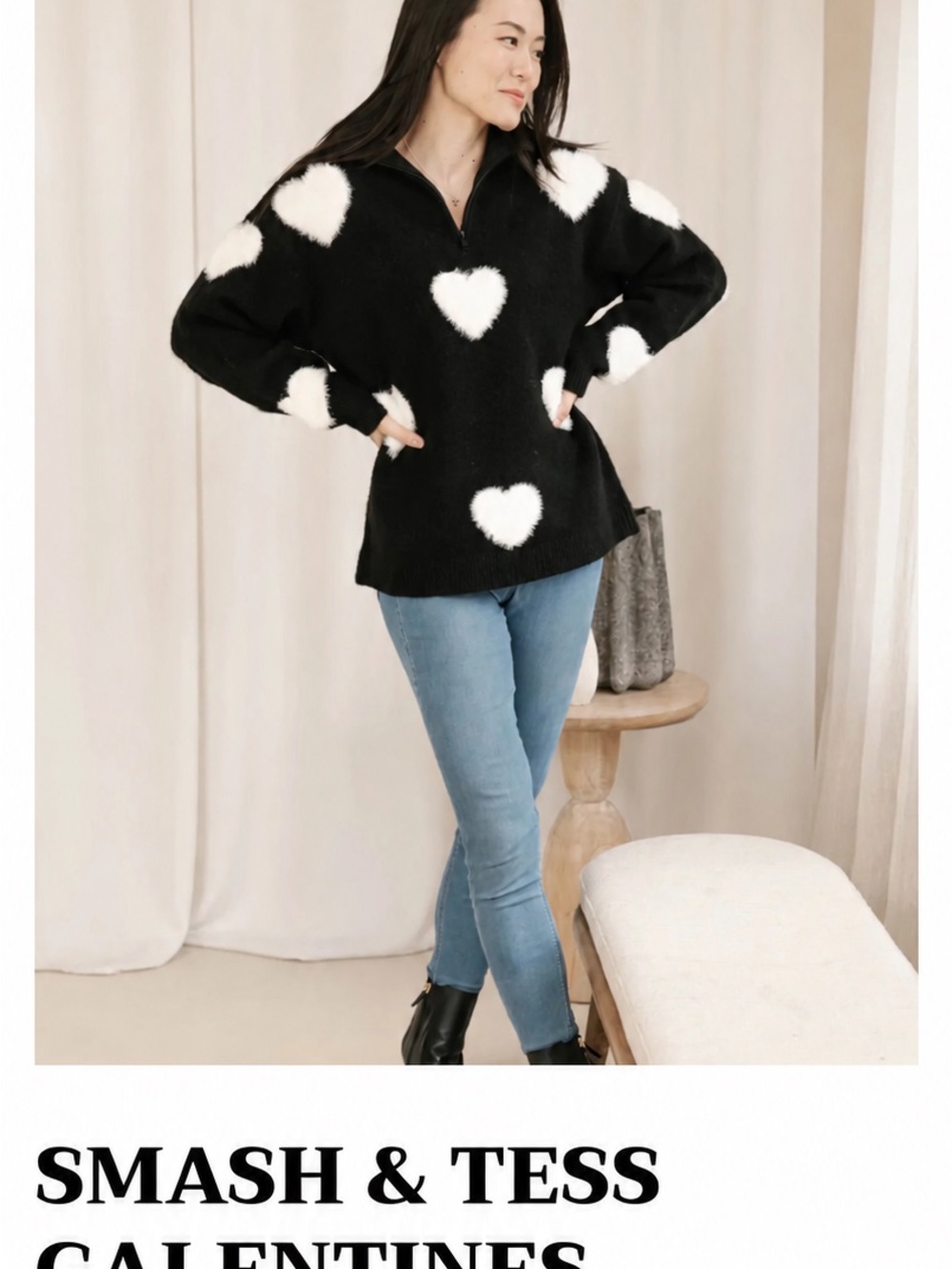 ❤️ Smash + Tess Galentine’s Sweater – XL / XXL ❤️ - Picture 2 of 3